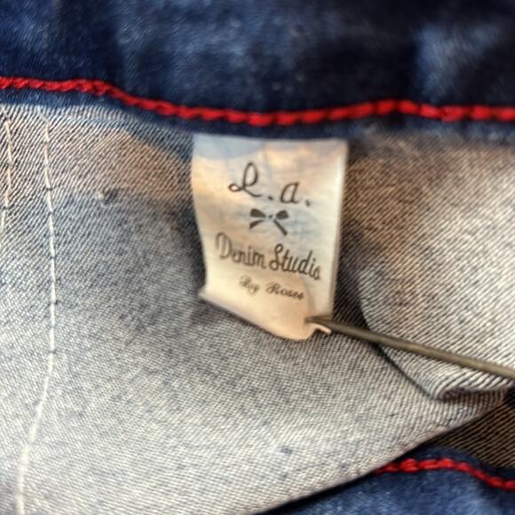 L.A. Denim Studio by Rosee racing stripe hi rise skinny jeans, size 3 - Picture 11 of 12